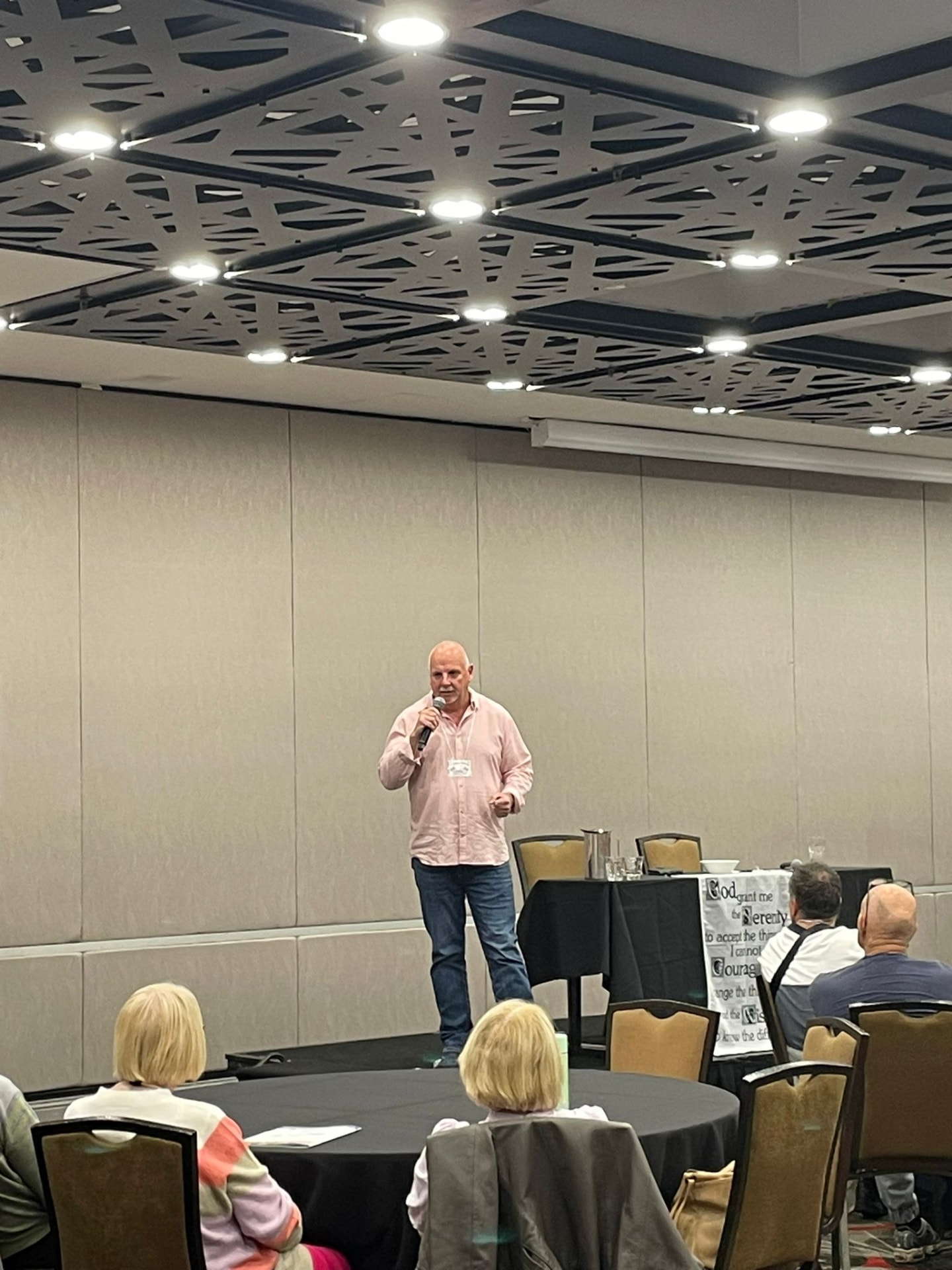 Speaking at a recovery conference